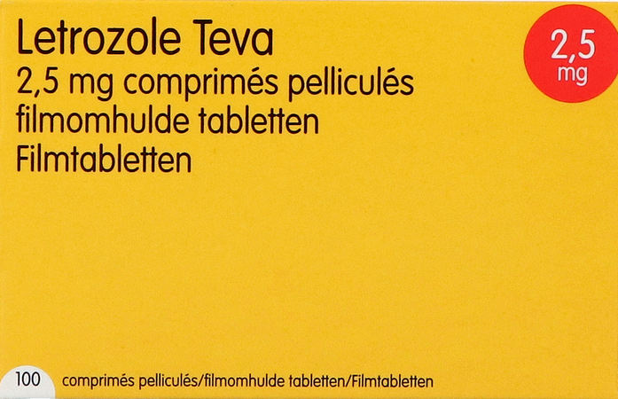 Letrozole Teva 2,5mg Filmomh Tabl 100 X 2,5mg 4