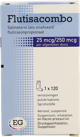 Flutisacombo 25Mcg/250Mcg Aerosol 120D 1