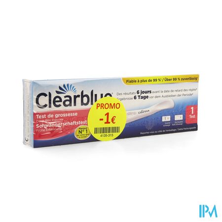 Clearblue Zwangerschapstest Early 1 Promo -1€