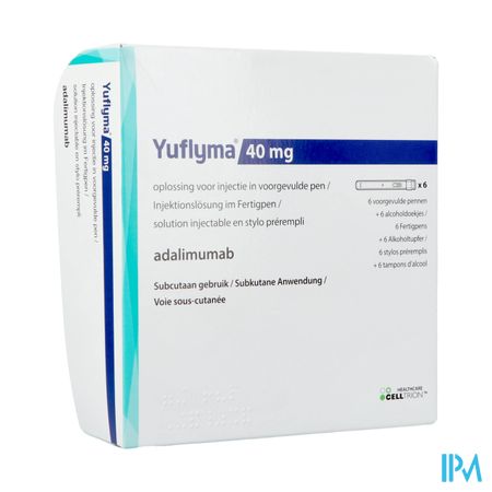 Yuflyma 40mg Opl Inj Voorgev.pen 6 + 6 Alc.doek