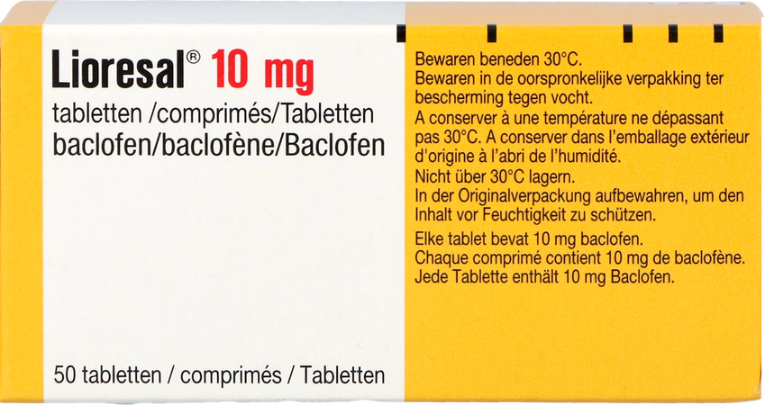 Lioresal Comp 50 X 10mg 2