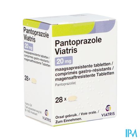 Pantoprazole Viatris 20mg Comp Gastro Resist 28