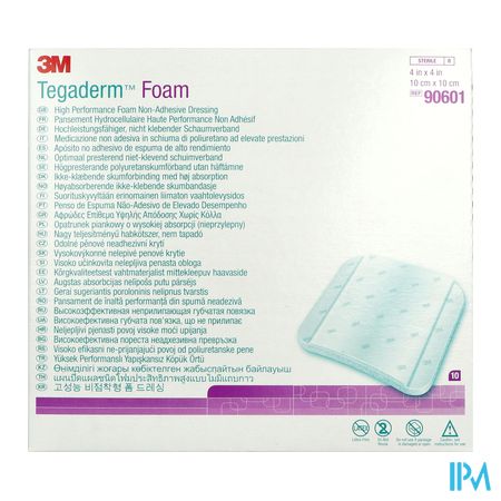 Tegaderm Foam Dressing 10,0x10,0cm 10 90601 1