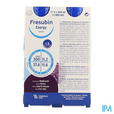 Fresubin Energy Drink Cassis Fl 4x200ml 3