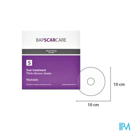 Bap Scar Care S Silicoonverb Tepel Adh 10cm 2 Paar 1