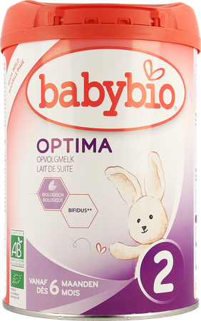 Babybio Optima 2 Opvolgmelk Bio Bifidus +6m 900g 3
