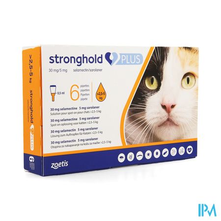 Stronghold Plus 30mg/ 5mg Sol Spot On Kat 6