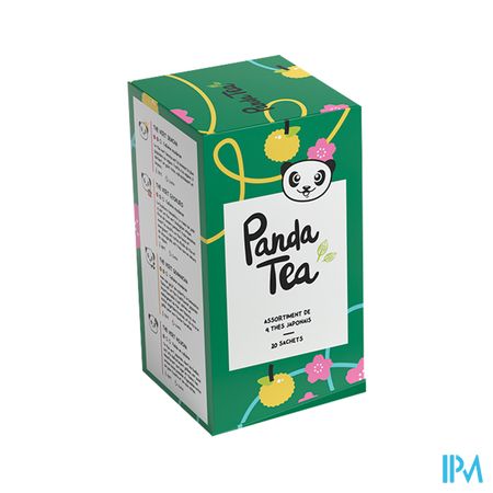 Panda Tea Coffret Thes Vert Japonais Zakjes 20