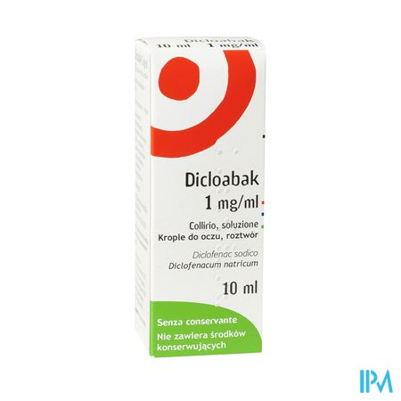 Dicloabak 1mg/ml Collyre En Sol 10ml 0,1%
