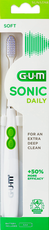 Gum Sonic Daily Batterij Tandenborstel Wit 4