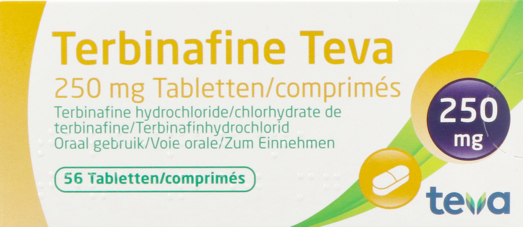 Terbinafine Teva Comp 56 X 250mg 1