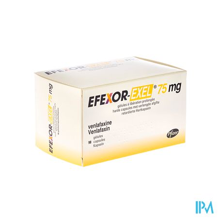 Efexor Exel 75mg Caps Liberation Prolonge 98