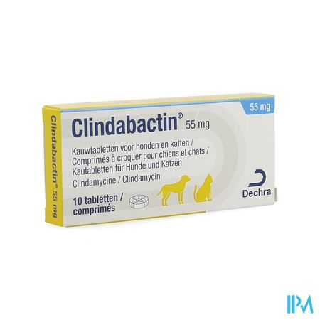 Clindabactin 55mg Kauwtabletten Honden Katten 10