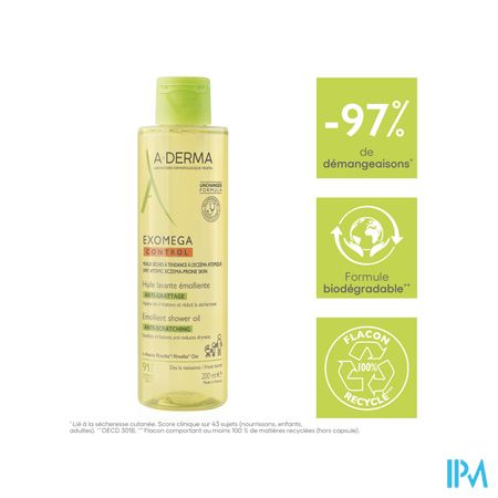 Aderma Exomega Control Emolierende Wasolie 200ml 10