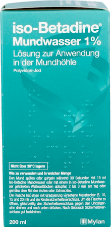Iso Betadine 1% Nf Mondwater 200ml Ready To Use 5