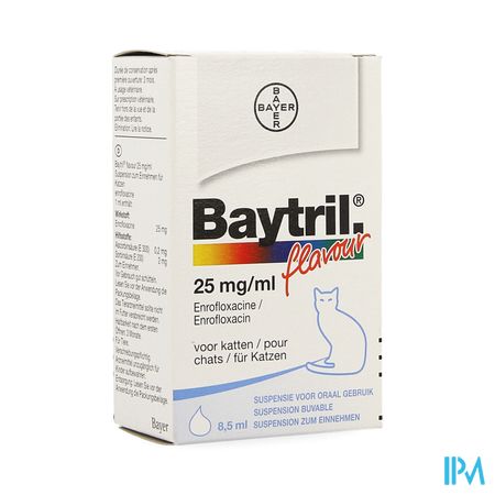 Baytril Flavour 25mg/ml Oral Susp Kat 8,5ml