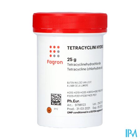 Tetracyclinehydrochloride 25g Fag