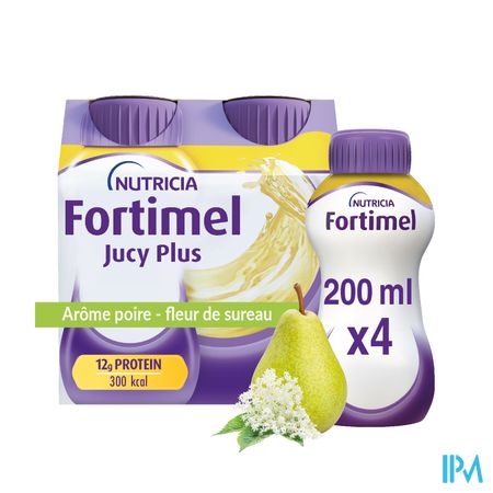 Fortimel Jucy Plus Poire Fleur Sur. 4x200ml 185088