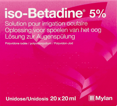 Iso Betadine Sol Oculaire-spoelen Oog 20udx20ml 5% 1