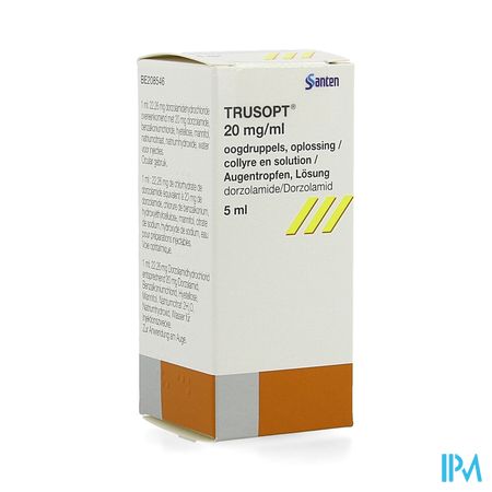 Trusopt Ocumeter Plus 20mg/ml Collyre Sol 5ml