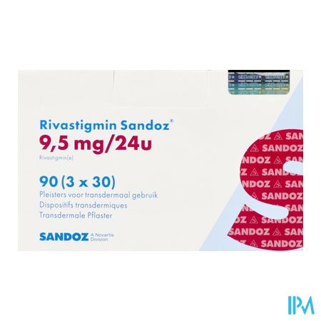 Rivastigmin Sandoz 9,5mg/24u Pleister Transd. 90 1