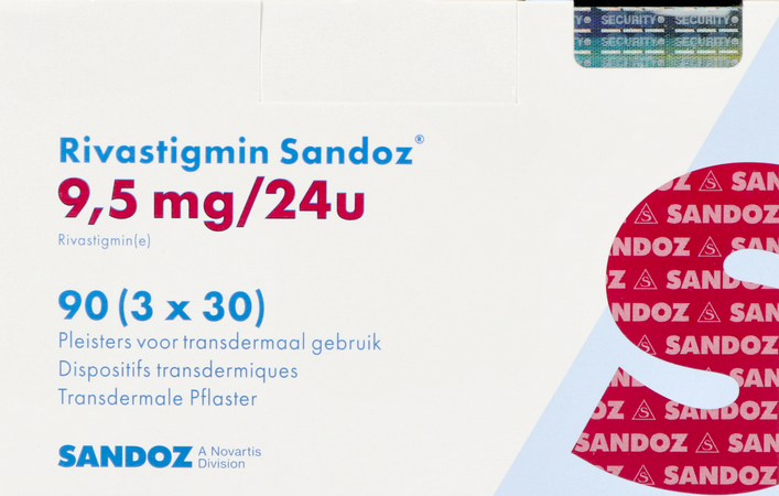 Rivastigmin Sandoz 9,5mg/24u Pleister Transd. 90 1