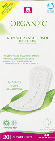 Organyc Inlegkruisjes Maxi Katoen Bio 20 2