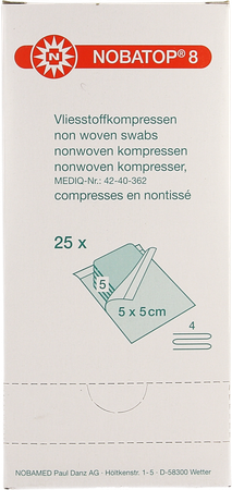 Nobatop 8 N/woven Ster/5 5,0cmx 5,0cm 25 9300111 1