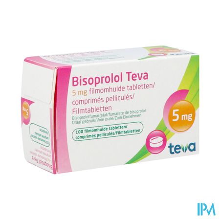 Bisoprolol Teva 5mg Tabl 100