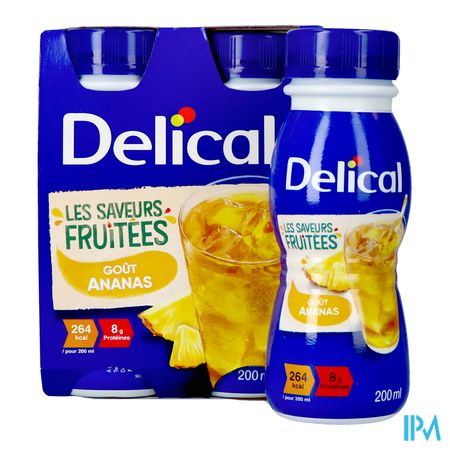 Delical Fruitdrink Ananas 4x200ml 5