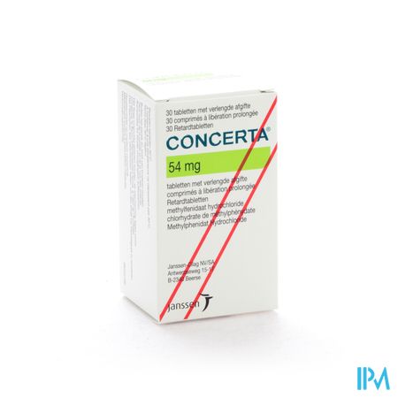 Concerta Tabl 30 X 54mg 1
