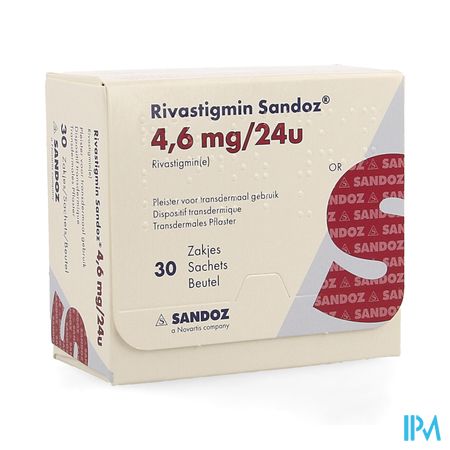 Rivastigmin 4,6mg/24u Sandoz Pleister Transd. 30