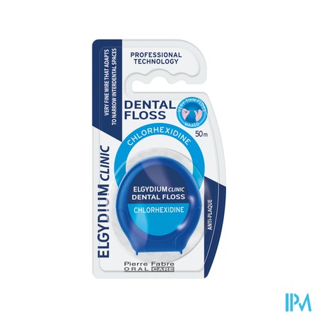 Elgydium Clinic Dentalfloss Chlorhexidine 50m