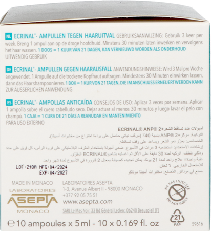 Ecrinal A/haaruitval Amp 10x5ml 6