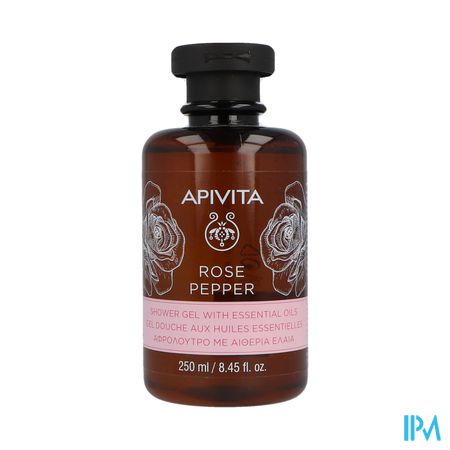 Apivita Rose Pepper Shower Gel Ess. Oils 250ml