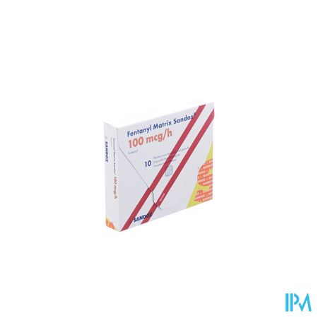Fentanyl Matrix Sandoz 100,0ug Pleist Transderm 10