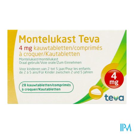 Montelukast Teva 4mg Kauwtabletten 28 X 4mg 3