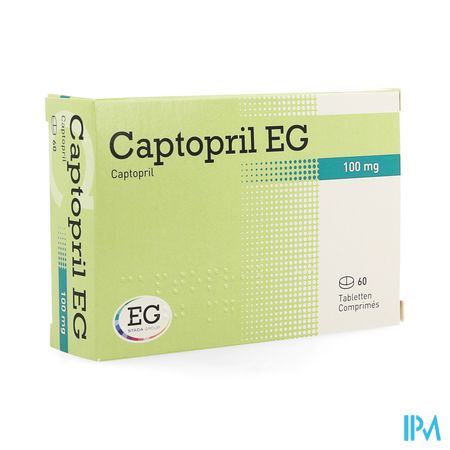 Captopril EG 100Mg    Tabl 60X100Mg