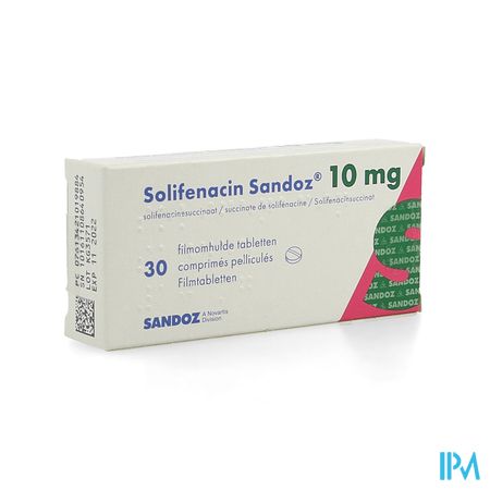 Solifenacin Sandoz 10mg Filmomh Tabl 30 X 10mg