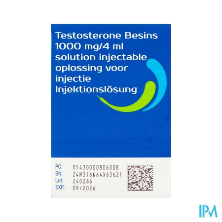 Testosterone Besins 1000mg Opl Inj Fl 4ml