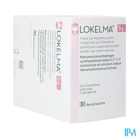 Lokelma 5g Pi Pharma Pdr Orale Susp Zakje 30 Pip
