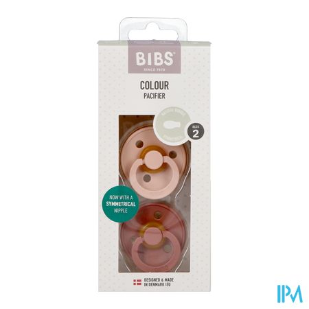 Bibs 2 Sucette Symmetric Duo Blush/woodchuck 2 2