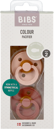 Bibs 2 Fopspeen Symmetric Duo Blush/woodchuck 2 2