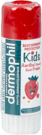 Dermophil Berscherming Lippen Kids Aardbei Stick4g 1