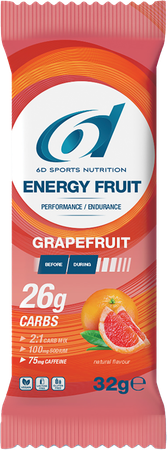 6d Energy Fruit + Caffeine Grapefruit 12x32g 1