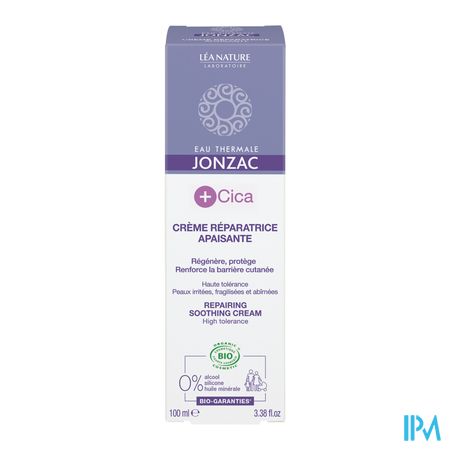 Jonzac Cica Bio Herstellende Creme Z/parfum 100ml 5