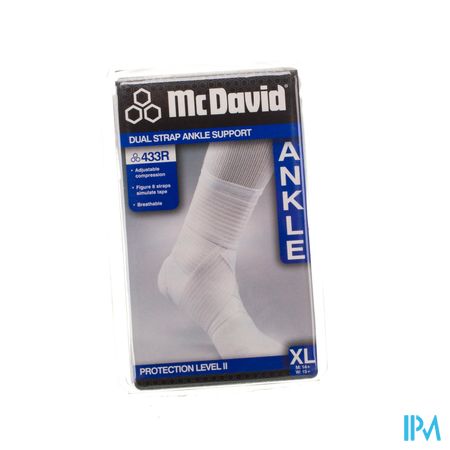 Mcdavid Dual Strap Ankle Support White Xl 433