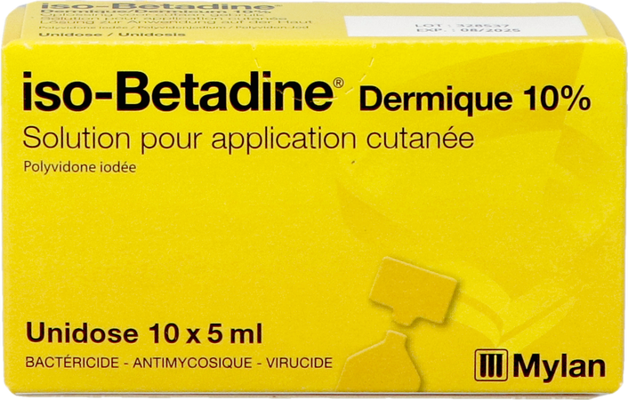 Iso Betadine Derm 10% Unidose Fl 10x5ml 6