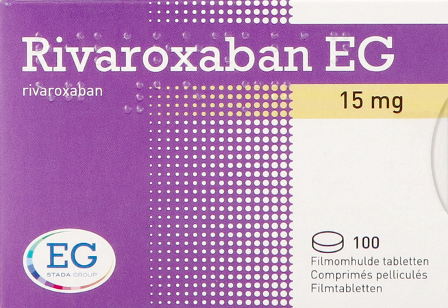Rivaroxaban EG 15Mg Filmomh Tabl 100 3
