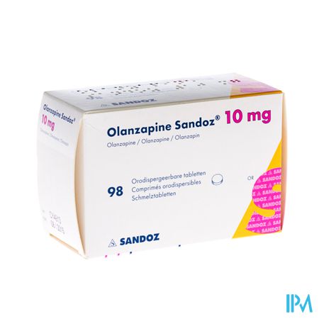 Olanzapine 10mg Sandoz Orodisp Tabl 98